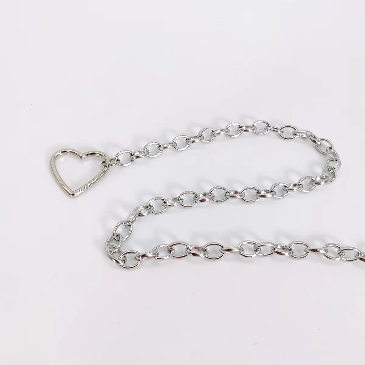 Women Fashion Heart Shaped Metal Waist Chain Belt Waistband Accessories